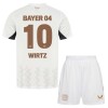 Officiële Voetbalshirt + Korte Broek Bayer 04 Leverkusen Florian Wirtz 10 Uit 2024-25 - Kids